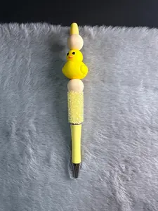 Handmade electroplated sugar rhinestone (duck) pen