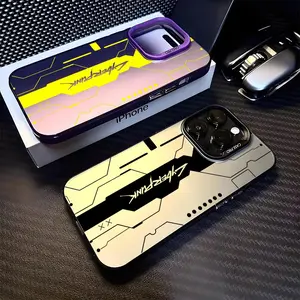 Cool Cyberpunk Mechanical Intelligence Phone Case for iPhone 17 16 15 14 13 12 Pro Max Air | Multicolor Matte Laser Metallic Phone Case | Aurora Gradient Finish with Smooth Matte Texture | Durable Scratch-Resistant Anti-Fingerprint Protective Cover