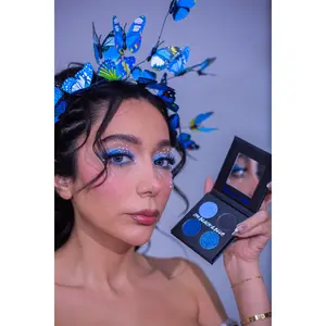 Black & Blue Eyeshadow Palette (4 colors)