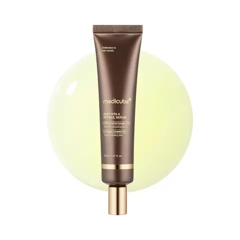 [Official Medicube Partner] Deep Vita A Retinol Serum 30ml - Cares post-acne marks, Uneven skin tone