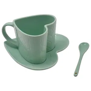 Temp-tations Carved Willow 18-oz Figural Mug with Plate and Spoon