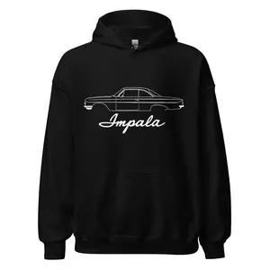 1961 Impala Bubble Top Hoodie – Classic Car Pullover for Vintage Chevy Enthusiasts and Lowrider Fans