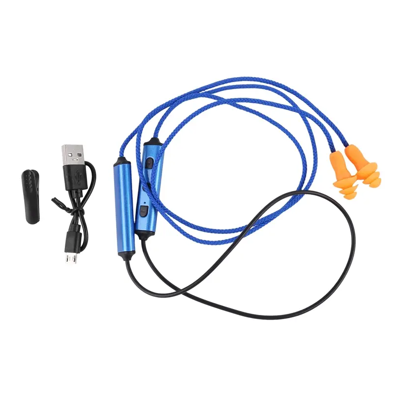 Noise Cancelling Bluetooth Earbud Headset for Work, Blue Silicone In-Ear Design for Hearing Protection and Calm Focus, High Performance Audios, Wireless Earbuds Headset, High Performance Earbuds