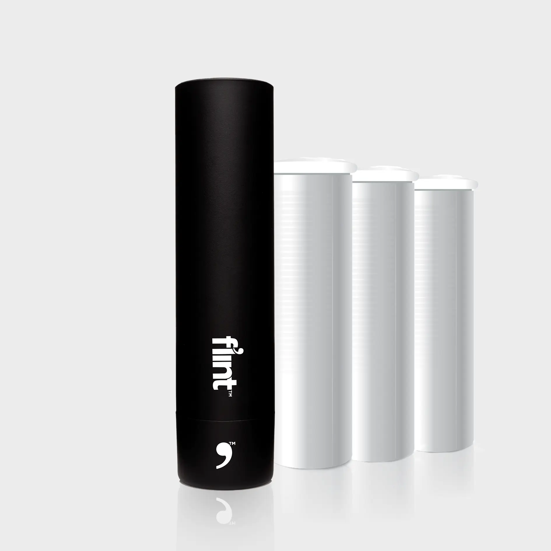 Flint Mini Lint Roller – Black – 90 Sheets (Value Pack)
