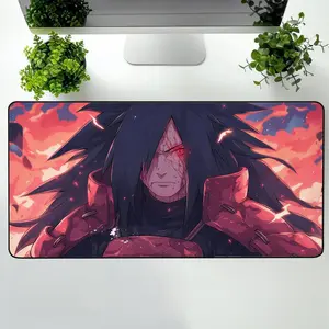 Madara Naruto Desk Mat, Anime Mouse Pad For Gamers, Students, Office Style And Gifts