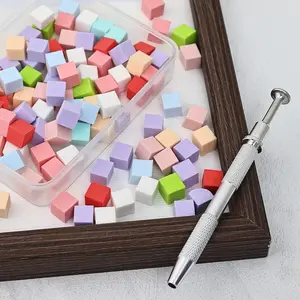 1set 100pcs Nail care gradual pat cotton with clip sponge powder puff dizzy dye nail art gel polishing block nail care tool Dip Manicure Kit Plastic