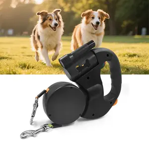 Dual Retractable Two-Dog Leash