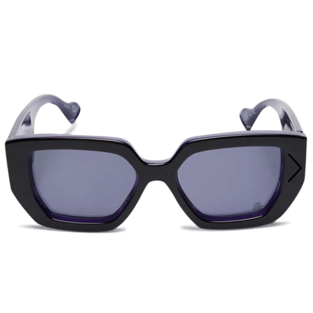 Szade Womens Irving Square Sunglasses  - Black