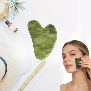 Jade Gua Sha Facial Scraper, 1 Count Natural Stone Face & Body Massager for Gift, Ultimate Self-care Tool for Revitalizing Skin, Perfect Beauty Gift for Glowing Complexion