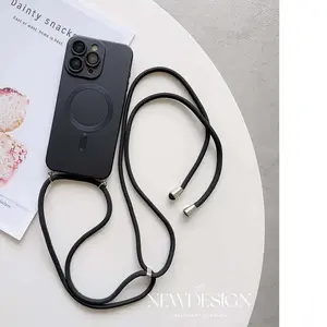 Magnetic Crossbody Strap Phone Lanyard Phone Sling Phone Chain Crossbody Phone Case for iPhone 17 16 15 14 13 12 11 Pro Max Plus Protective Case