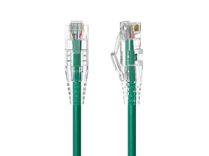 4ft Slim Cat6a 28AWG UTP Ethernet Network Patch Cable, Green