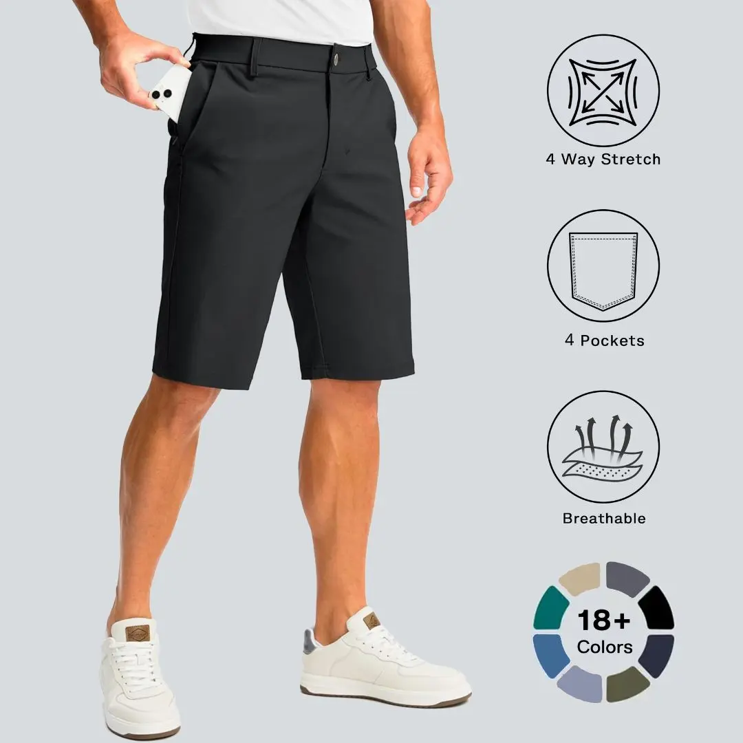 G Gradual Men's Golf Shorts with 4 Pockets 11" Inseam Stretch Quick Dry Casual Work Dress Shorts for Men SummerVibes #TikTokShopStockUp