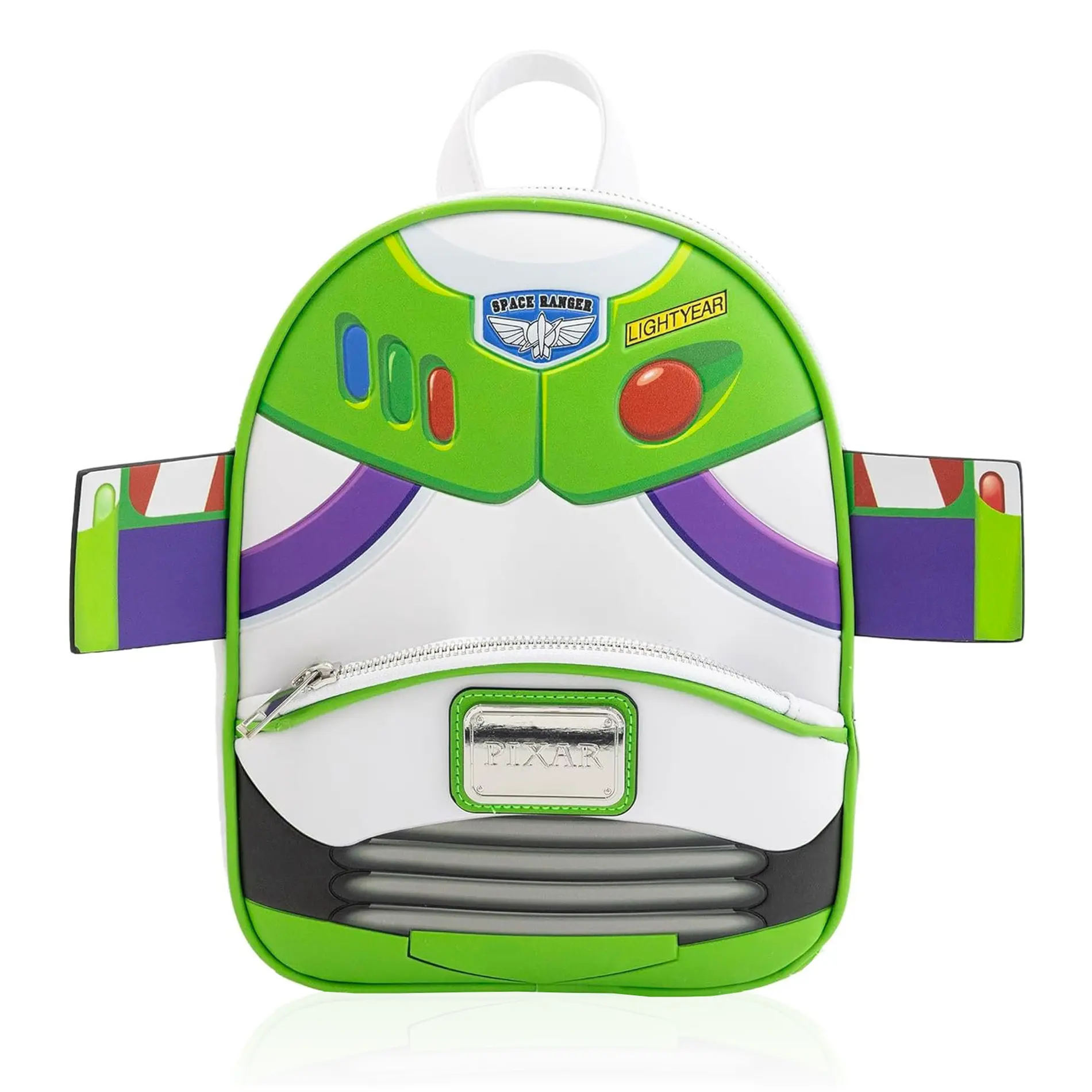 Women's Disney Toy Story Printed Buzz Lightyear 10" Faux Leather Mini Fashion Backpack Purse