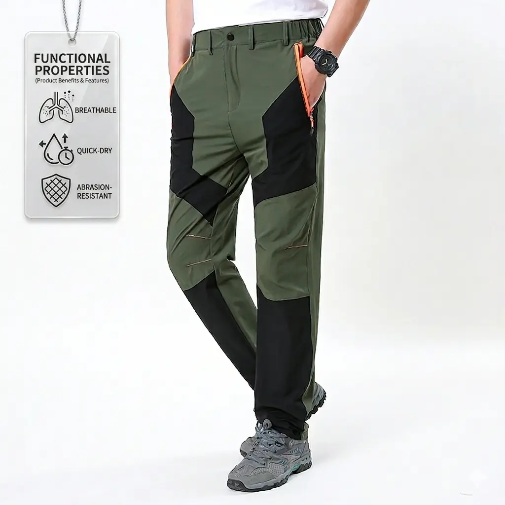High-stretch, wear-resistant, water-repellent outdoor pants; available in multiple colors for hiking and mountaineering; 4-way stretch water-repellent outdoor work pants; multi-pocket, wear-resistant tactical cargo pants for men