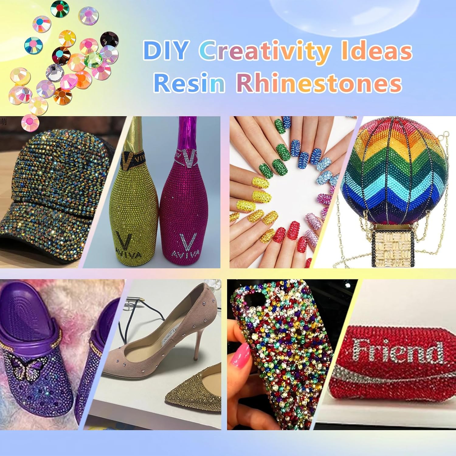 40000Pcs 40 Colors Jelly Rhinestones, 3mm Multicolor Resin Flatback Gems for Bedazzling, DIY Crafting, Diamond Art, Nail Art, Bedazzler Kit for Crafting, Book, Shoes 40000Pcs 40 Colors Jelly Rhinestones, 3mm Multicolor Resin Flatback Gems for Bedazzling, DIY Crafting, Diamond Art, Nail Art, Bedazzler Kit for Crafting, Book, Shoes