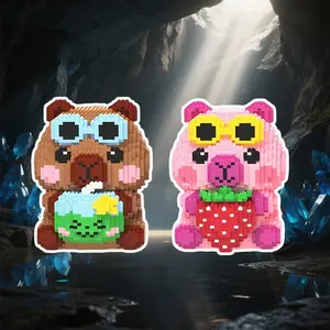 8000pcs Guinea Pig 3D Puzzle Set, Creative Room Decor, Perfect Gift for Birthday/halloween/festivals, DIY Craft, Home Decoration