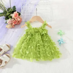 Butterfly Mesh Suspender Dress (Girls)
