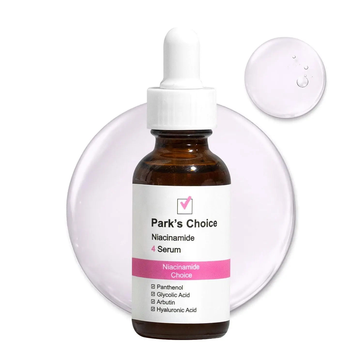 Park's Choice Niacinamide 4% Serum | Pore Minimizing Face Serum | Oil Control Serum with Arbutin & Hyaluronic Acid | Vitamin B12 Skincare