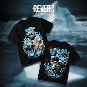 [REVERB] Drizzy Iceman Graphic Tee Vintage Rap Streetwear Oversized T-Shirt Double Sided Print Unisex HipHop Heavy Cotton Tee