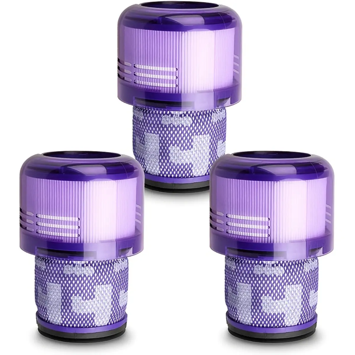 3PCS Vacuum Replacement Filter Set for Dyson V11 V15, Fits V11 Animal Torque Complete and V15 Detect Submarine, High Performance Washable Filter Cartridge, Home Vacuum Accessories