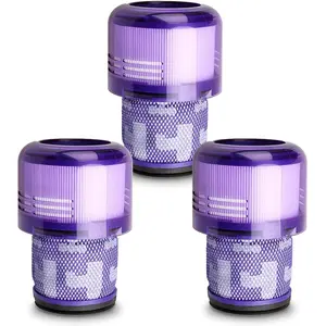 3 Count Compatible Filters for Dyson V11 V15, Fit for V11 Torque Animal Complete and V15 Detect Submarine, Reusable Washable Vacuum Filter Replacement, Upgraded Filter Accessories