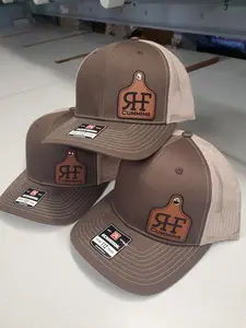 RF Cummins Leather Patch Trucker Hat | Richardson 112 Snapback