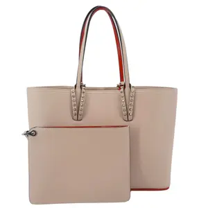 Pre-owned christian louboutin Leather tote bags Cabata Tote Bag Peach