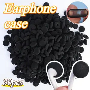 30pcs Earbud Covers for Flat-Top Earbuds: High-Elasticity, Thickened Ear Tips, Earplug Pads, Protective Covers, Noise-Canceling Protective Covers, Replacement Earbud Covers, Earpad Replacement Set, Soft Earplugs, Earbud Replacement Covers