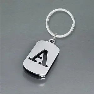 Men's Fashion Letter Keychain, Ring Letter Keychain, Keyrings for Backpacks, Car Keys, Home Accessories Decoration, Personalized Simple Hanging Decor, Minimalist Design Keychain, Keychain for Bags