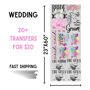 Wedding | Dollar Deals DTF Transfer Gang Sheet For Graphic Tees