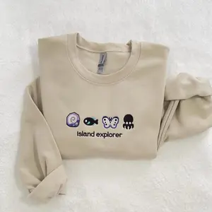 Island Explorer Animal Crossing Inspired Sweatshirt Embroidered
