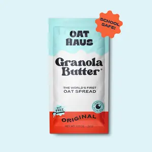 Original Granola Butter Packets - School Safe Gluten-Free Oat Spread 1.13 oz Nut-Free Fruit Oatmeal High Protein Cereal Healthy
