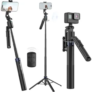 70" Auto   Tripod for /Android/, 360? Rotation Phone  Tripod with Remote, Selfie Stick with Gesture Control for Vlog Live Streaming Video Recording