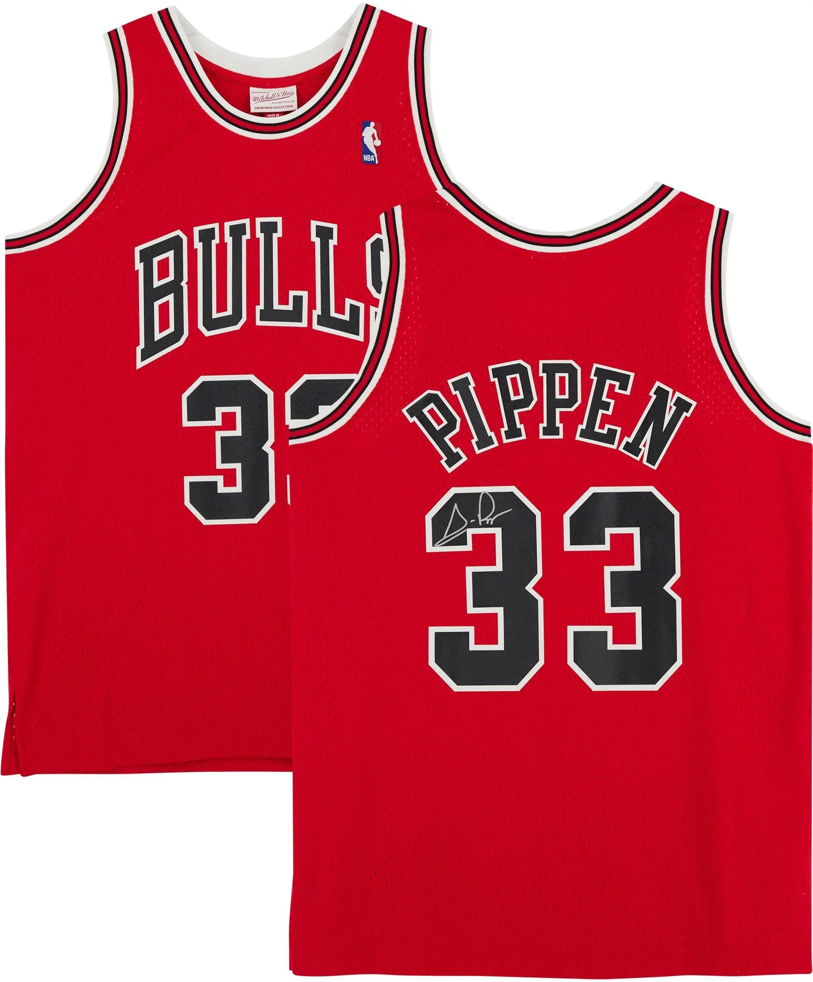 Scottie Pippen Chicago Bulls Autographed Red Mitchell & Ness 1997-1998 Swingman Jersey - Fanatics Authentic Certified - NBA Memorabilia