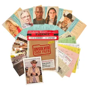 Buddy Edmunds Case Detective Game Mystery Archive, Cold Murder Suspense Game, Themed Card Game, Suitable for 14+ Players, Friends Party Halloween Christmas