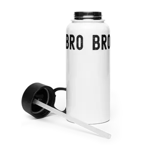 BRO - Stainless steel water bottle with a straw lid