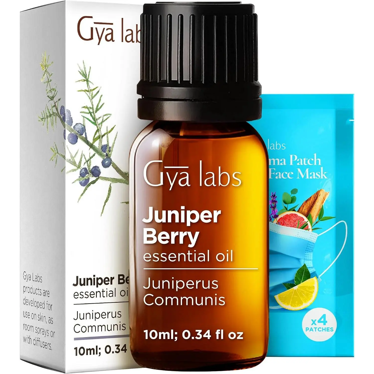 Gya Labs Pure Juniper Berry Essential Oil - 0.34 Fl Oz - Juniper Berry Oil for Hair, Skin, Diffuser, Aromatherapy & DIY Candle Making Scent