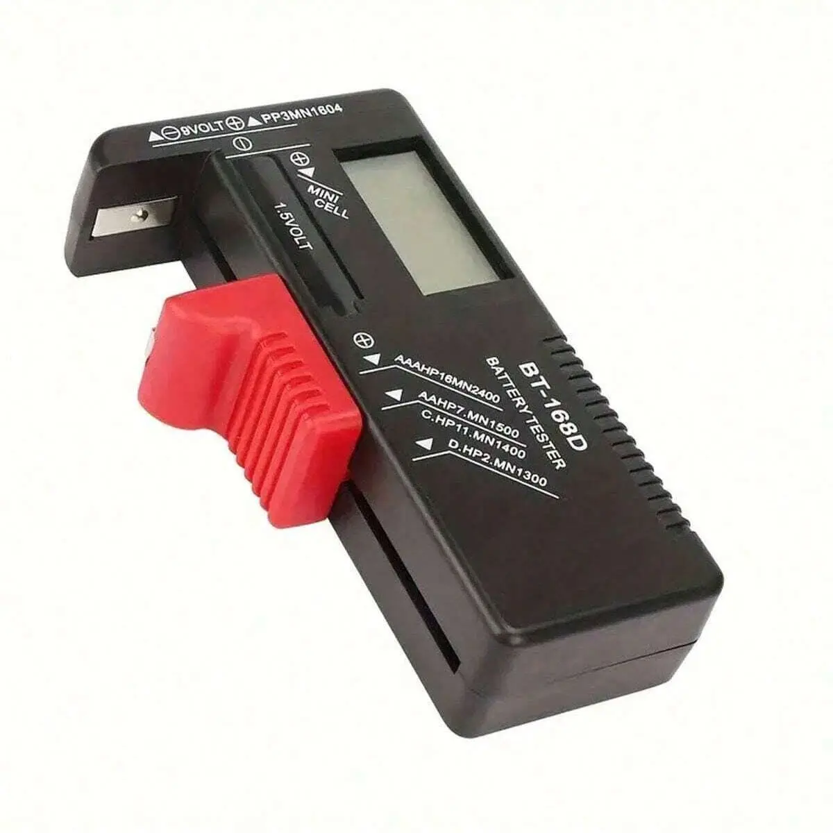 Small Battery Tester, Battery Checker for All Household Batteries, Precise Voltage Detector for Aa, Aaa, C, D, 9v, 1.5v, 3.7v, Portable and Easy to Use