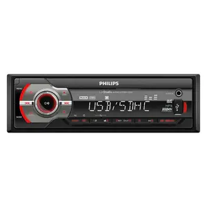 PHILIPS | Car Audio 1-Din AM/FM/USB/AUX Stereo with 50W x4 Amp CE233, High Contrast LCD, 2-Band Equalizer, Music Zone Technology, Anti-Theft Detachable Panel