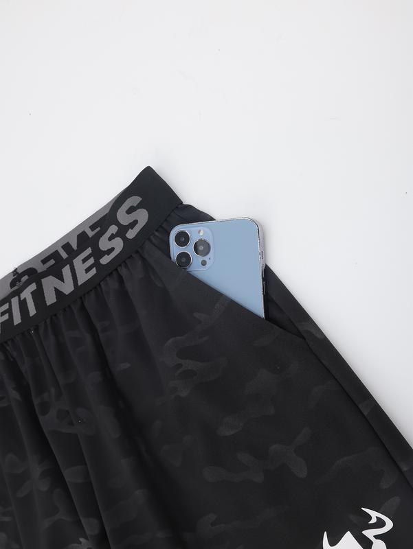 Men's Fashionable And Casual Summer Camouflage Shorts, Light And Comfortable Outdoor Sports Pants, Suitable For Running And Pool Parties