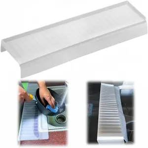kitchen  Sink Splash Guards & Edge Protector, 4"X20", Pure , Open Edge Protector Can Be Cut & DIY, Fits  Sinks