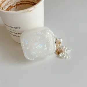 [Tpy 4B41] Light luxury color shell pattern for AirPods pro2 earphone cover wireless bluetooth apple AirPods 1 /2 generation soft shell pro new 3/4 generation anti-drop protective cover Protection