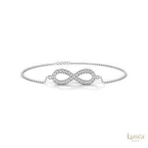 0.40 CT Infinity Lab Diamond Bracelet Everyday Luxe | Lab Grown | 14K Gold & Platinum