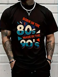 100% Cotton Retro 80s Baby 90s Made Me - Love The 1980s 1990s T-Shirt Women's Men's Graphic Tee Crew Neck summer vacation Tops