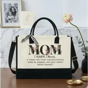 Mom Tote Bag - Christmas, Birthday Gifts for Mom, Mama, Bonus Mom, Stepmom Xmas Gifts Idea for Women