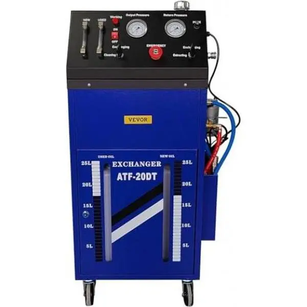 Portable DC 12V Transmission Fluid Oil Exchange Flush Cleaning Machine, Fluid Exchange Machine with 28 Pcs Connectors & Automatic Flow Control