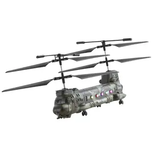 VEVOR RC Helicopter,  2.4GHz Military Remote Control Helicopter, 3.5 Channel RC Airplane for Kid, 20 Mins Flight Time, One-Key Takeoff/Landing & LED Lights, Flying Plane Toys for Kids Ages 8 and up