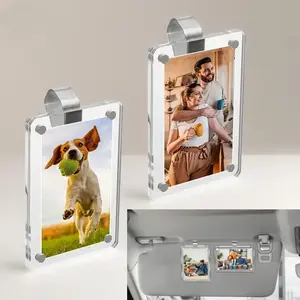 Car Sunvisor Photo Clip Car Interior Boyfriend Gift Couple Safety Driving Souvenir Sunvisor Storage 3-inch
