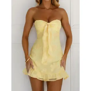 Women's printed bow pleated vest skirt, cute sweetheart collar sleeveless mini skirt, suitable for party club dates, all season women's clothingRAIMENTRY