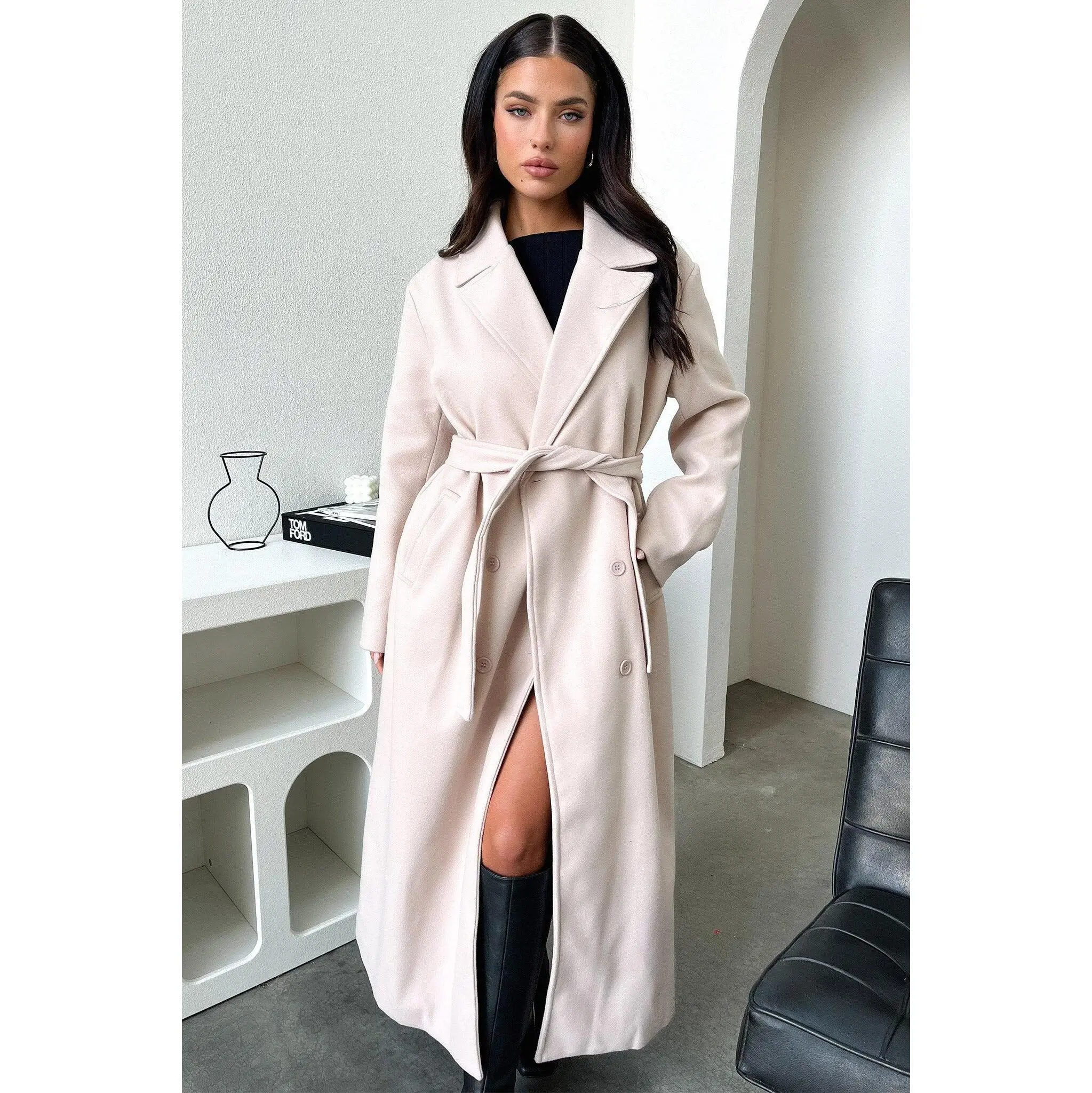 Odelia Coat - Nude